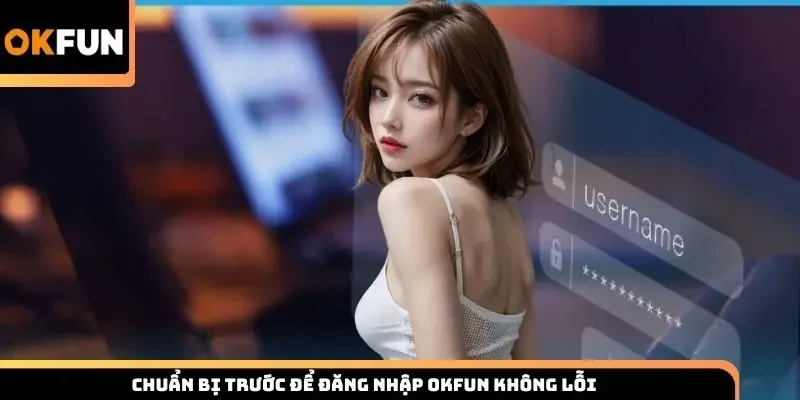 Chuẩn bị trước để đăng nhập Okfun không lỗi